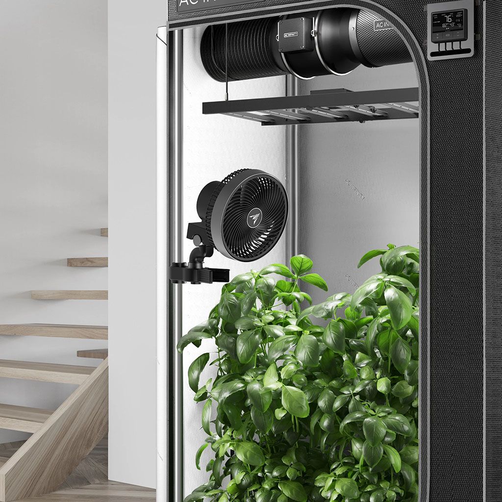 AC Infinity CLOUDRAY S9, GEN 2, Growzelt-Clip-Ventilator 225 mm, EC-Motor, automatische Oszillation, 10-stufigen dynamischen Windmodi und Lüftergeschwindigkeiten