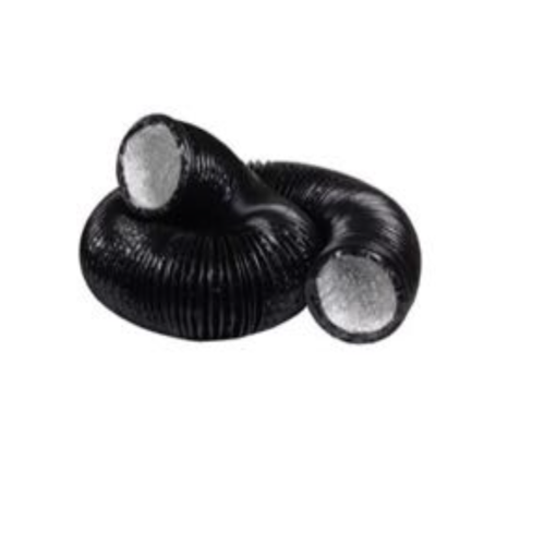 Aluflexschlauch Black/Silver Ø150mm / 7,62M