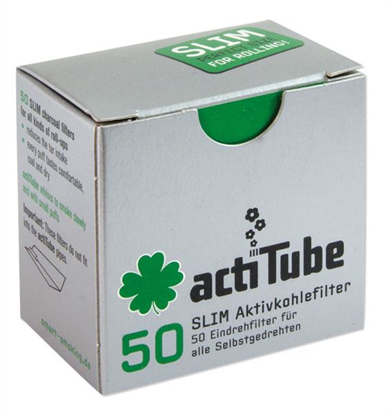 actiTube Aktivkohlefilter Slim,ø 7mm, 50 Stück