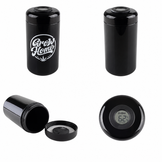 Hygrometer Jars GrowHome Aufbewahrungsgläser UV Glas